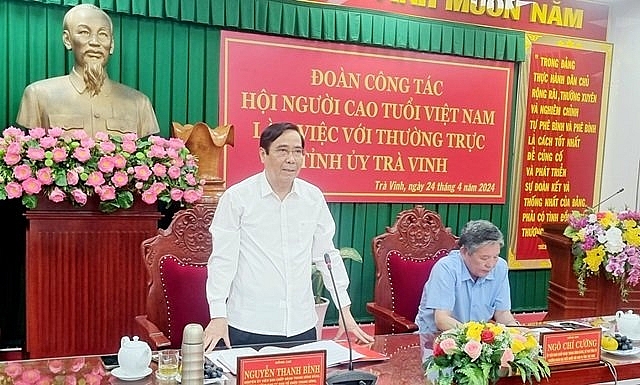 Đoàn công tác Trung ương Hội NCT Việt Nam làm việc với lãnh đạo tỉnh Trà Vinh